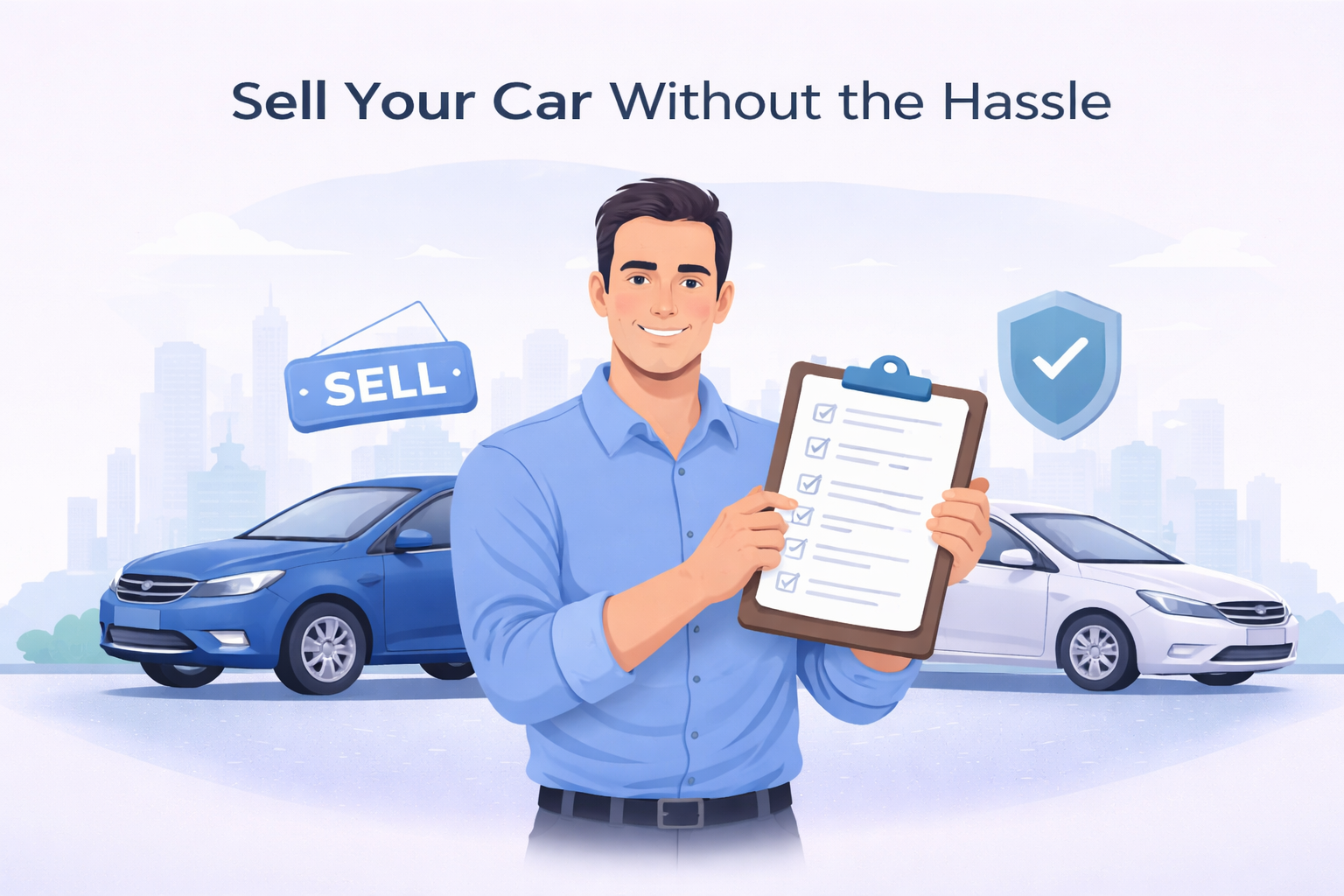 Sell Car Illustration